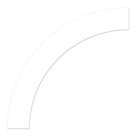 Ergomat DuraStripe Mean Lean 12inx12inx4in Curve White, 20PK DSML-CURVE-W-KIT